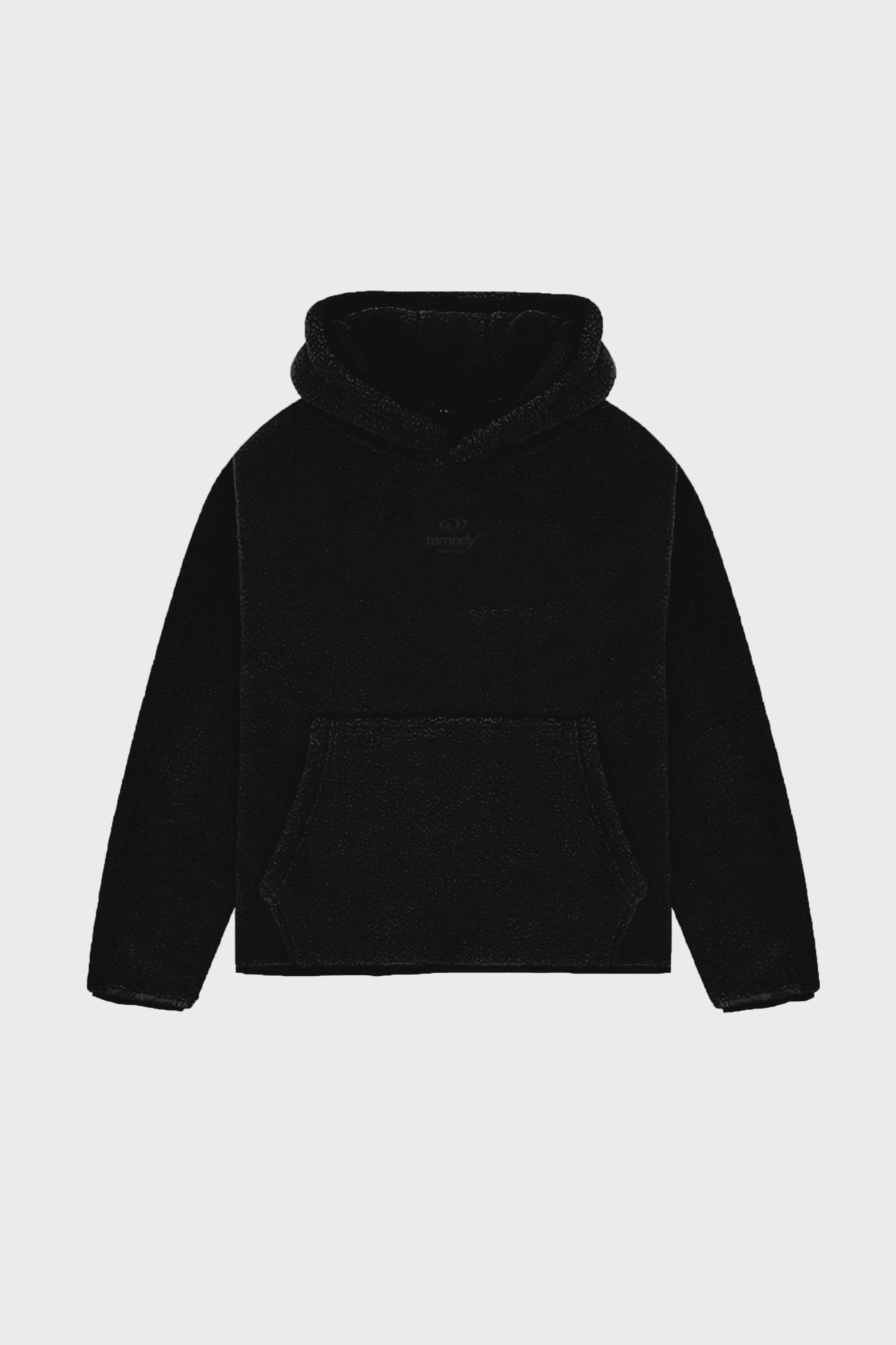 Black Remedy Sherpa Hoodie
