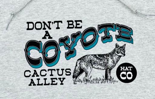 Coyote - Ash Grey Adult Hoodie