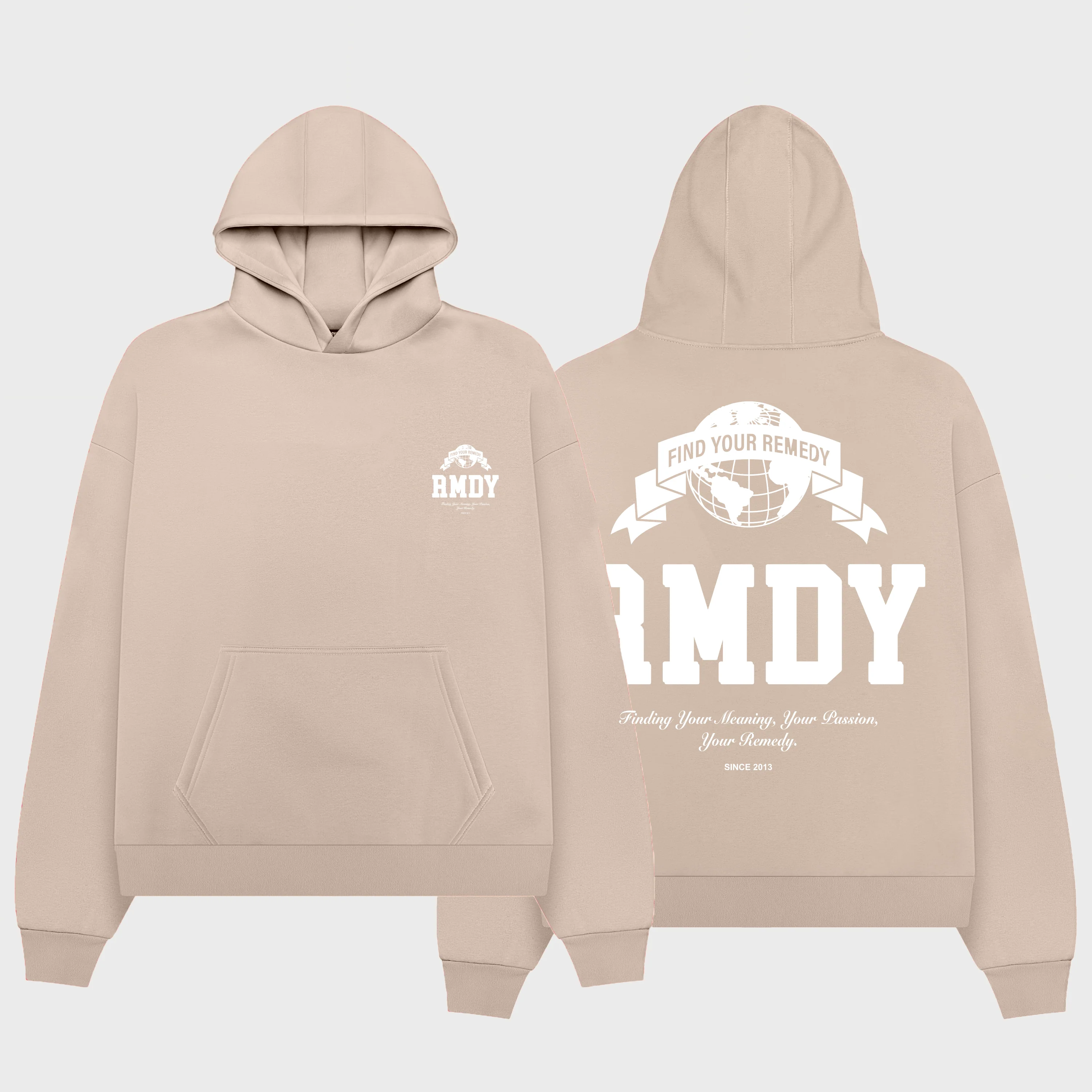 Gone Global Taupe Hoodie